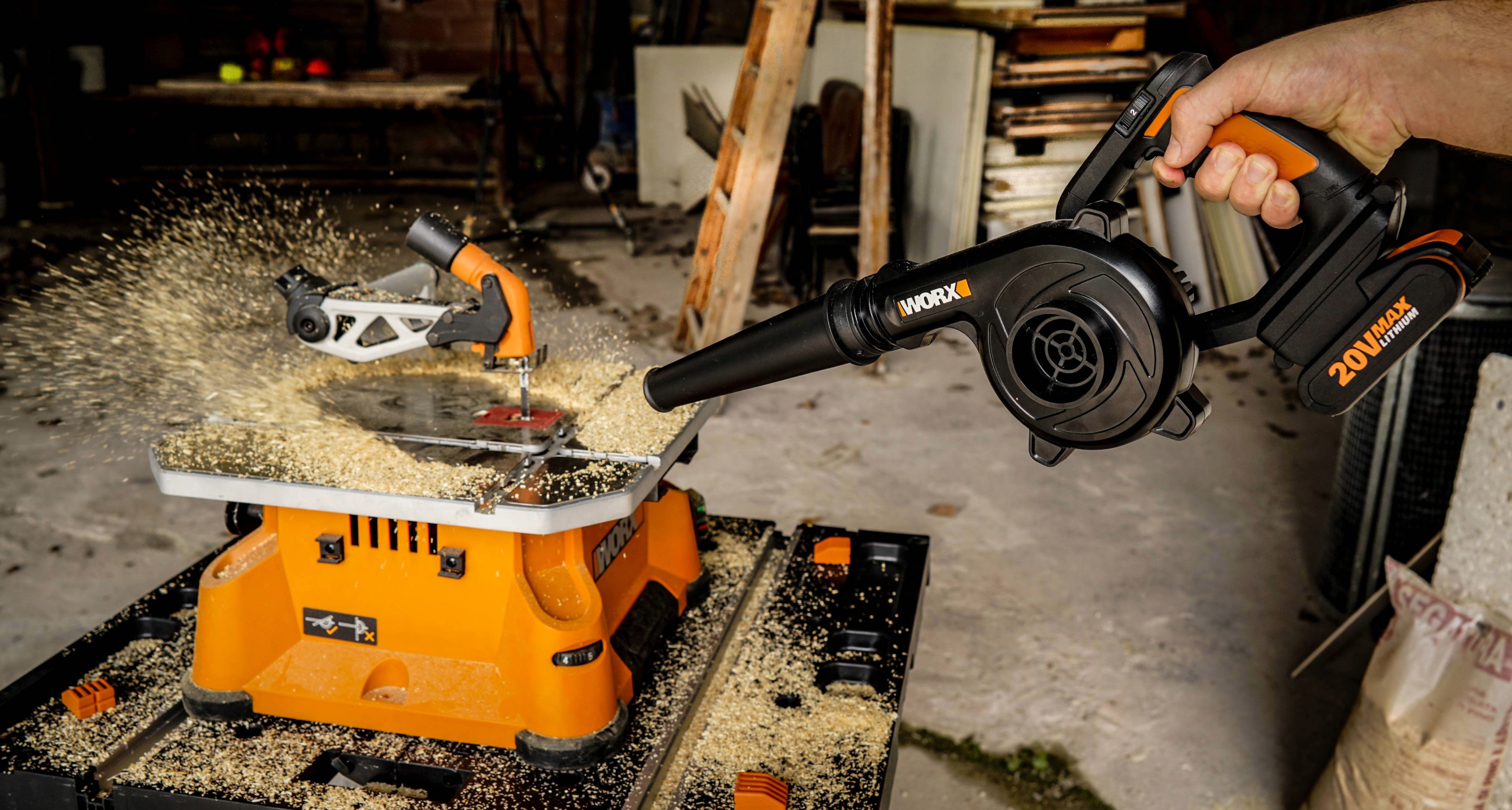 Worx WX094 - Soplador 20V 2.0Ah (1 bat)